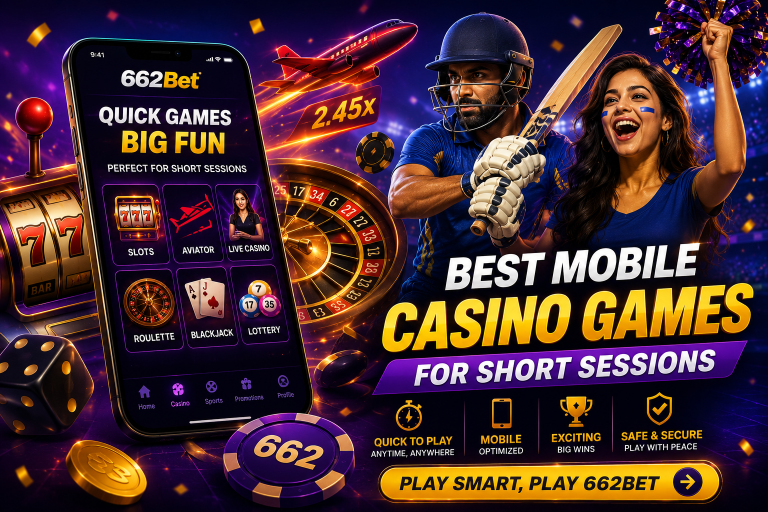Slot games for mobile short sessions